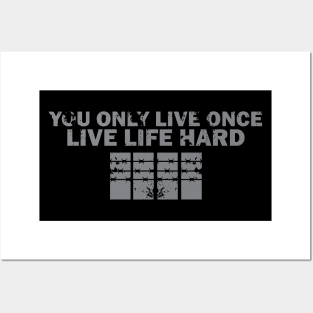 LIFE HARD - LUCKER Posters and Art